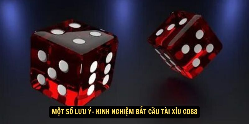 Một số lưu ý- Kinh nghiệm bắt cầu Tài Xỉu Go88
